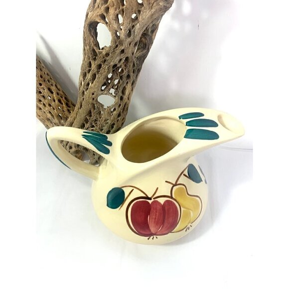 Vintage Purinton Dutch Jug Pitcher Hand Painted Fruit - Picture 2 of 10